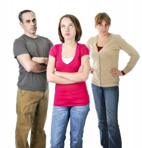 Teen-with-angry-parents-teen-eye-roll